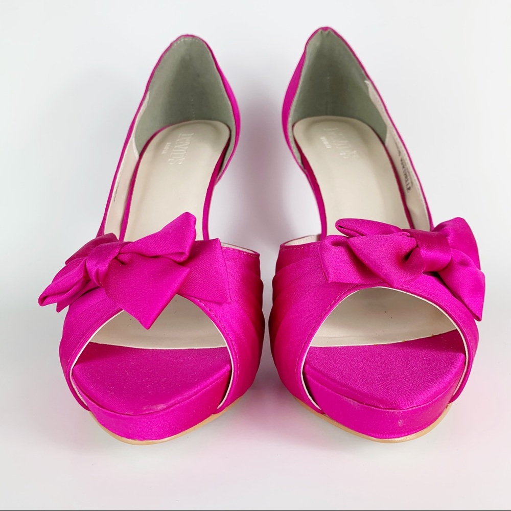 *SOLD*David's Bridal Maribelle Satin Pumps SZ1-779 - Picture 6 of 9